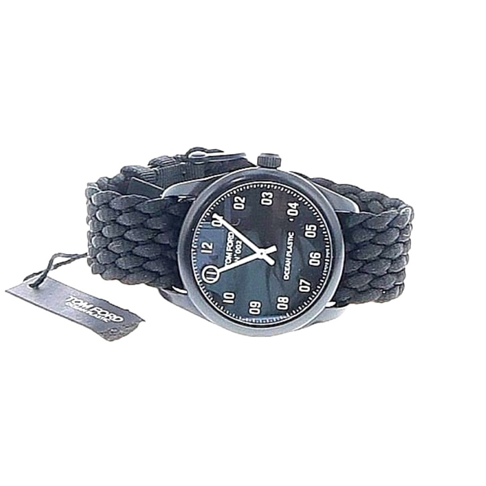 New with tags Tom Ford black Ocean plastics watch unisex